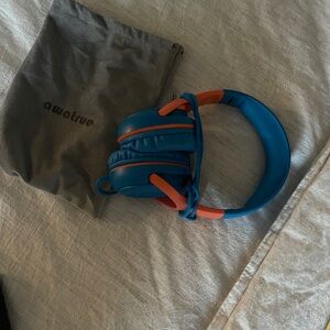 Kids Blue and Orange Over-Ear Headphones